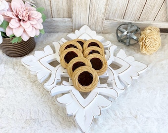 Fake Raspberry Jam Cookies / Faux Cookies / Faux Jelly Cookies / Tiered Tray Decor/ Cookie Photo Props