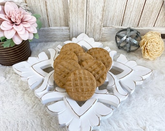 Fake Peanut Butter Cookies / Faux Cookies / Faux Milk and Cookies / Tiered Tray Decor/ Cookie Photo Props