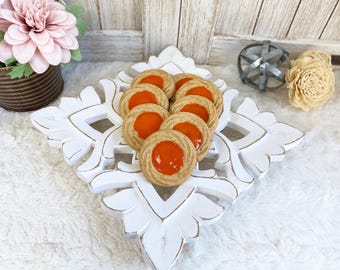Fake Peach Jam Cookies / Faux Cookies / Faux Jelly Cookies / Tiered Tray Decor/ Cookie Photo Props