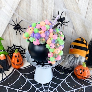 Faux Witch Cauldron Mug / Tiered Tray Decor / Halloween Decor / Farmhouse / Faux Food / Halloween Centerpiece