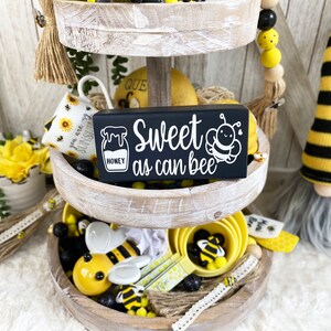 Sweet as Can Bee Mini Sign / Tiered Tray Decor / Bee Decor / Farmhouse Decor / Summer Decor