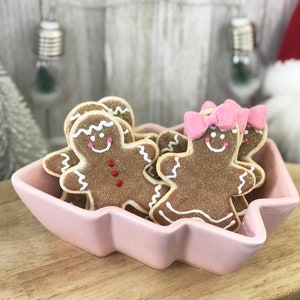 Fake Christmas Gingerbread Cookies / Faux Christmas Cookies / Tiered Tray Decor / Christmas Decor / Farmhouse / Realistic Food