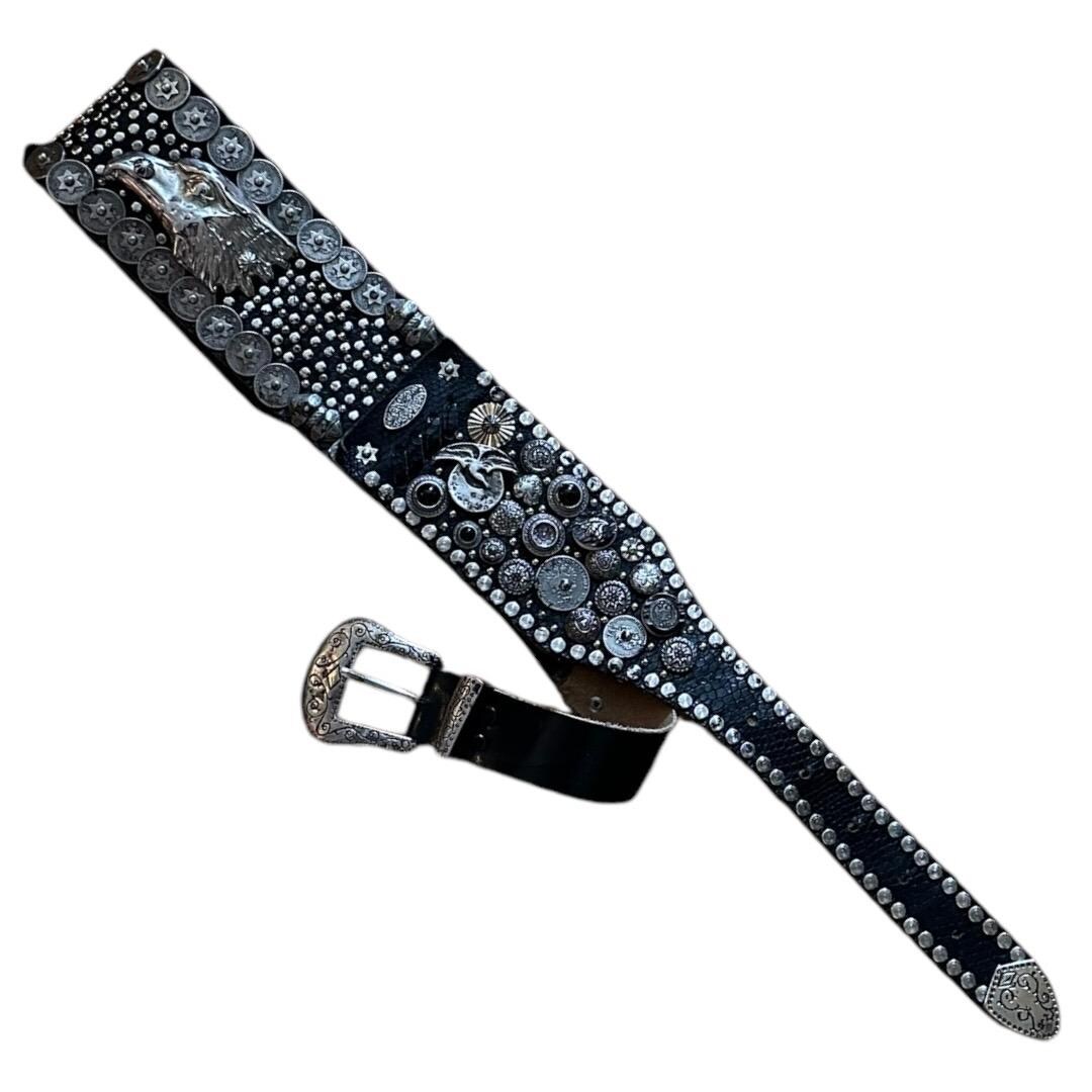 Studded Leather Eagle Belt. - Etsy UK display picture 3