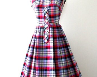 Vtg School Girl Prep Sundress