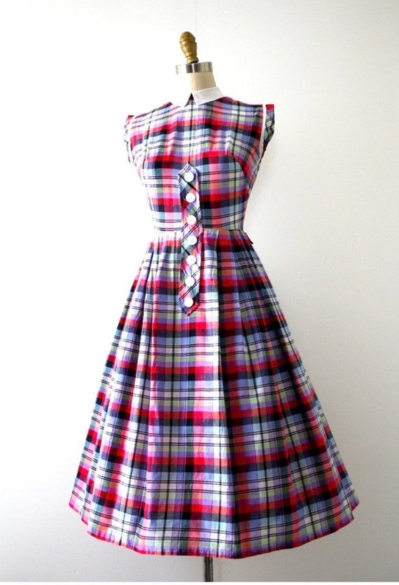 Vtg School Girl Prep Sundress