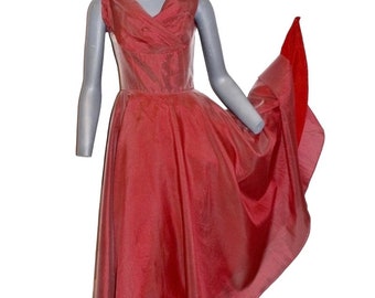 Lorraine Baines Style VTG Taffeta Prom Dress XS