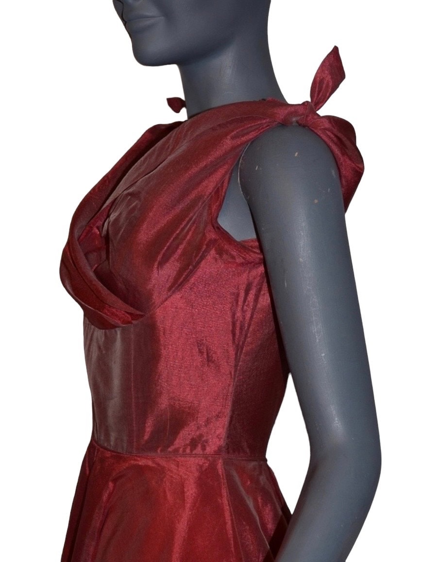 Lorraine Baines Style VTG Taffeta Prom Dress XS
