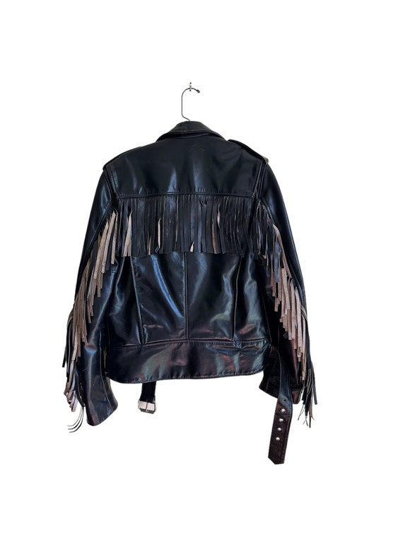 Bon Jovi Vtg Fringe Motorcycle Jacket Small/Medium