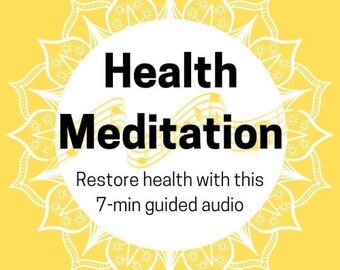 Audio guiado de 7 minutos de meditación para restaurar la salud (MP3)