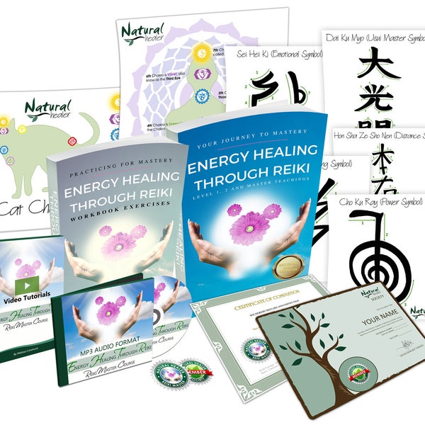 Reiki L1, L2 + Master Certification Course, Work From Home, Energy Healing, Healing Course, Great Gift Idea, Reiki Healing Online