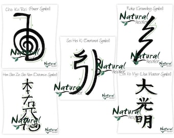Usui Reiki Symbols Poster Pack of 10 (PDF) | Practice & Reference