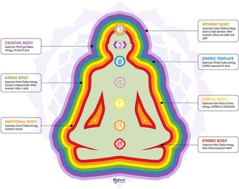 Chakra & Aura Energetic Body Poster 2-Pack