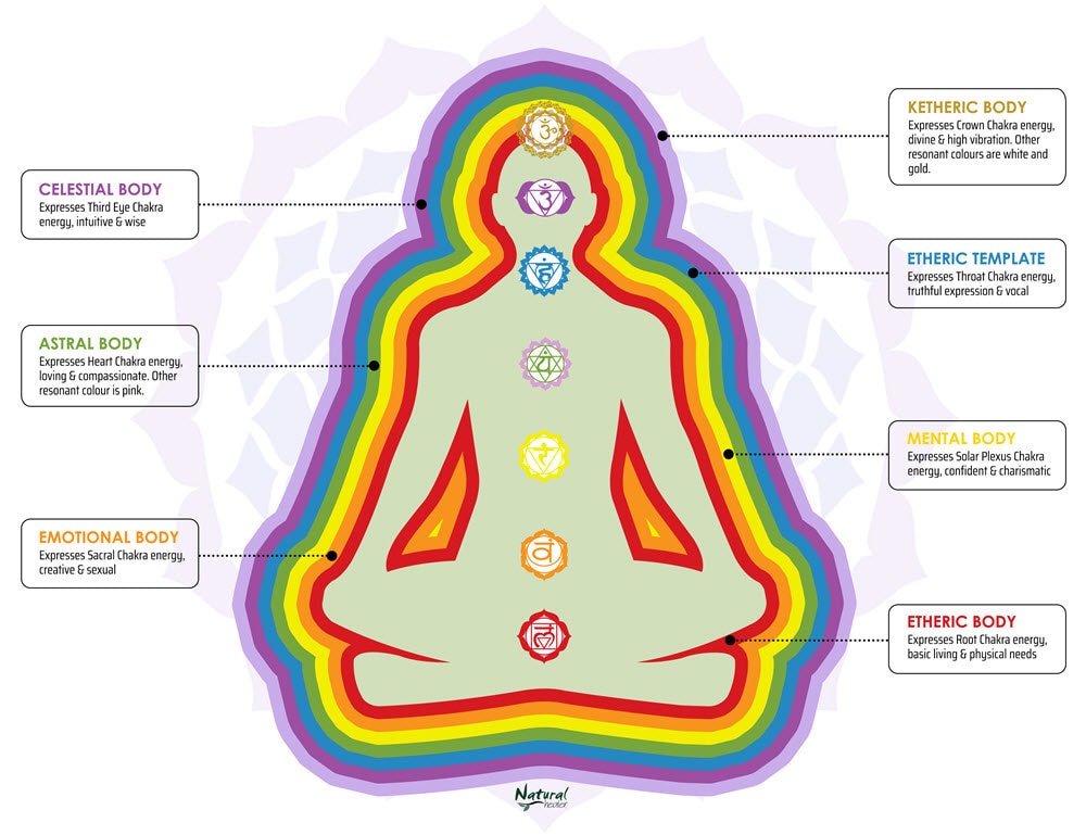 オーラソーマ チャクラポスター AURA-SOMA CHAKRA POSTER Chakra & Aura Energetic Body Poster 2-pack - Etsy