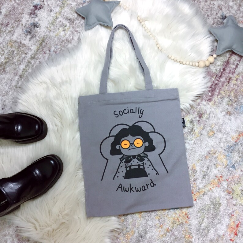 Socially Awkward Canvas Tote bag