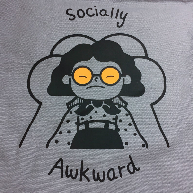 Socially Awkward Canvas Tote bag