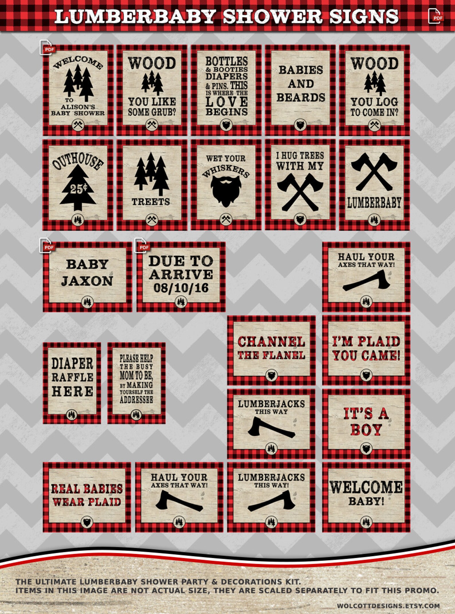Lumberjack Baby Shower Lumberjack Shower Lumberjack Shower - Etsy