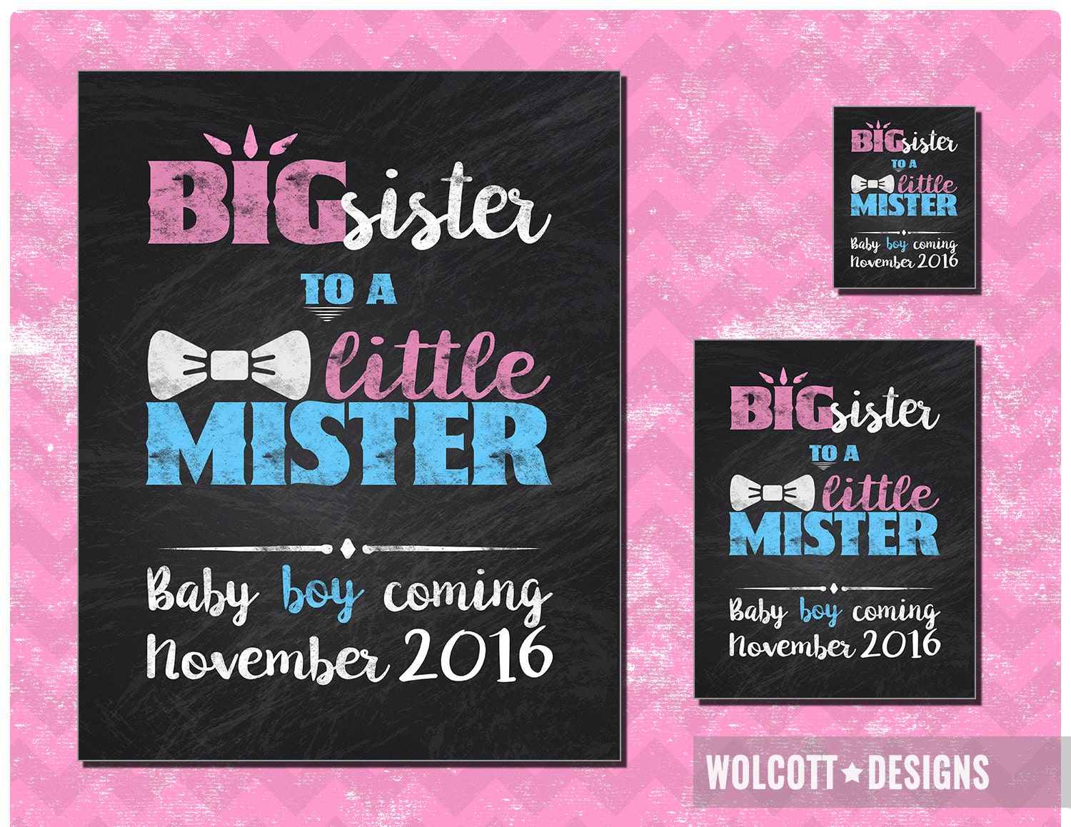 Pregnancy Announcement Big Sister Printable Pregnancy | Etsy