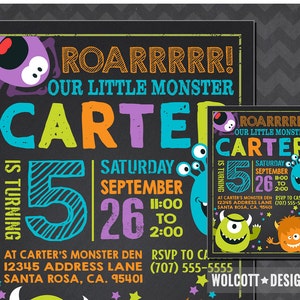 Little monster birthday invitation, Monster invite ,Monster party printable, Monster Birthday Invitation, first birthday, 1st birthday