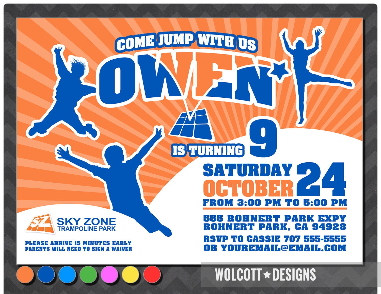 Party Day Details  Sky Zone Trampoline Park