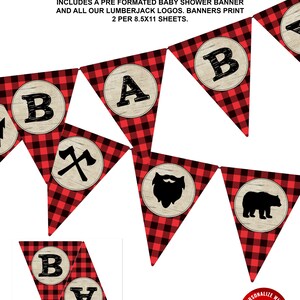 Lumberjack Baby Shower Decorations, Invitation Template Lumberjack ...