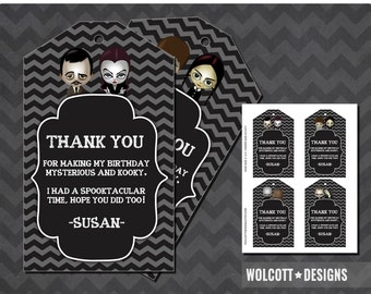 Halloween Favor Tags, Halloween Geschenkanhänger, Halloween Favors, PDF, bearbeitbar, Sofortiger Download