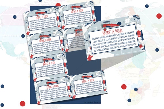 Airplane baby shower bring a book inserts, Airplane shower, Airplane baby shower, Airplane, Airplane invitations, oh the places Il_570xn