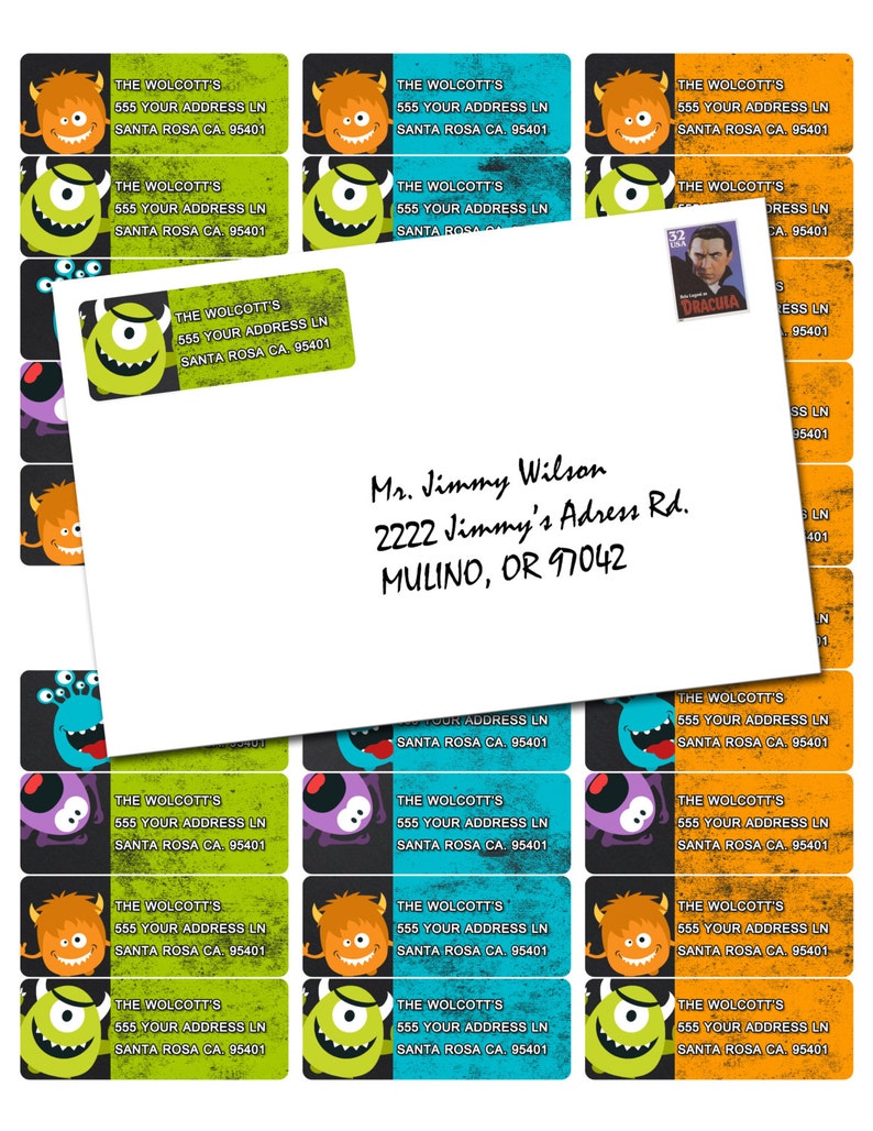 Free Printable Cookie Monster Address Labels vrogue.co