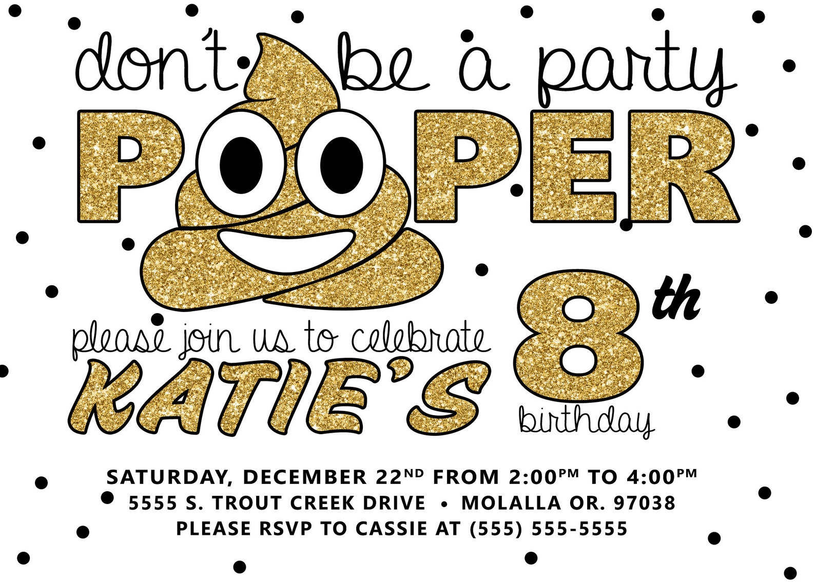 Poop Emoji, Emoji Invitation, Emoji Birthday Invitation, Poop Emoji ...
