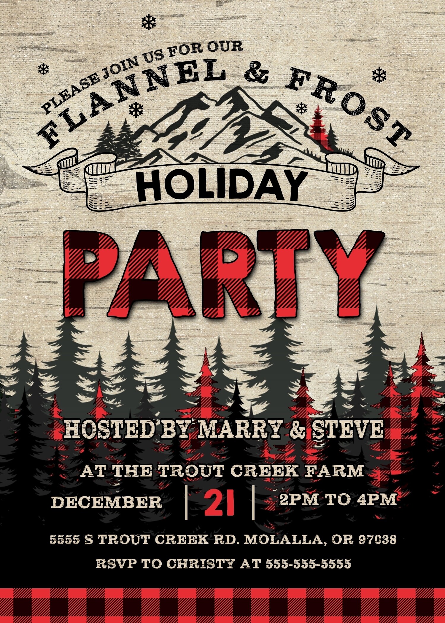 Invitations &amp; Announcements Paper &amp; Party Supplies Holiday party #6 ...