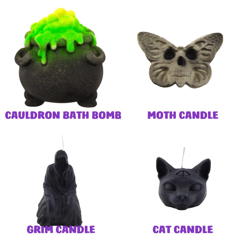 Horror Bath Bomb Gift Set, Magic Bath Bombs, VBC.LIFE, Halloween Gifts, Creepy, Wizard, Vegan, Cruelty Free, Soap Gift Set, Bath Fizzer zdjęcie 10