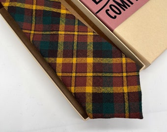 County Monaghan Tartan Krawatte - Passendes Einstecktuch & Manschettenknöpfe erhältlich