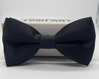 Black Silk Bow Tie