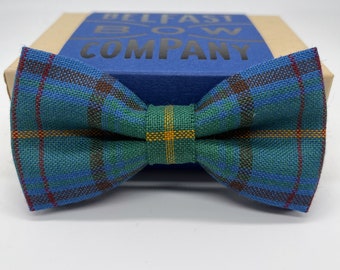 Tartan Bow Tie in County Donegal - Pre-Tied, Self-Tie, Pocket Squares & Cufflinks available
