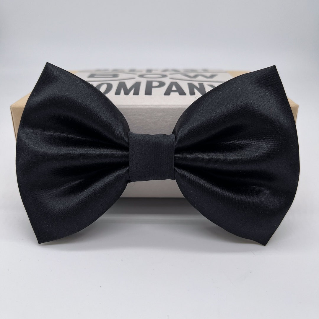 Black Eupatoria Silk Bow Tie main image 1