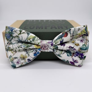 Liberty Bow Tie in Wildflowers Floral Print - Self- Tie, Pre-Tied, Boys's Sizes, Pocket Square & Cufflinks