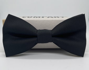 Liberty Bow Tie in Black - Self-Tie, Pre-Tied, Boy's Sizes, Pocket Squares & Cufflinks available