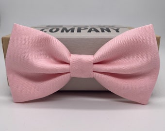 Bow Tie in Pink - Pre-tied, Self-Tie, Boy's sizes, Pocket Squares & Cufflinks