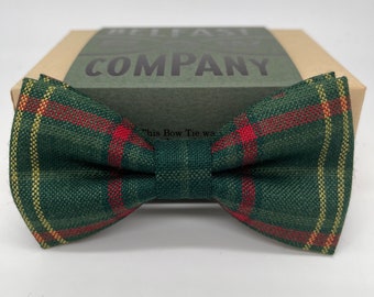 Tartan Bow Tie in County Armagh - Pre-Tied, Self-Tie, Pocket Squares & Cufflinks available