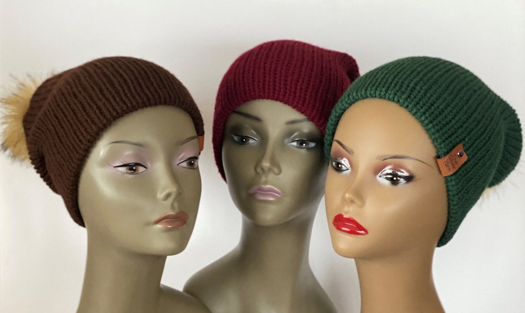 Womens Winter Hats Slouch Beanies Handmade Beanies Gifts Etsy