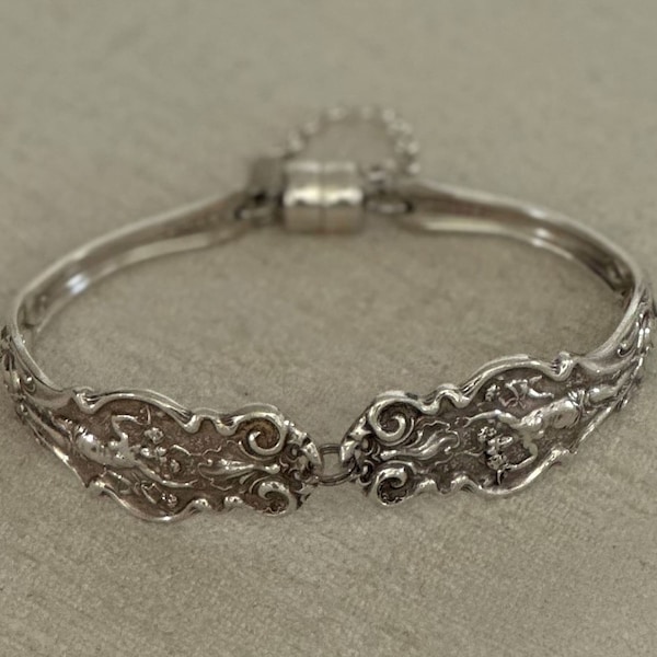 Sterling Silver Spoon Bracelet Etsy