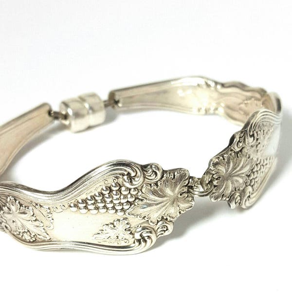 Spoon Bracelet International Silver Moselle 1906 Antique Silver Plate Vintage Spoon Bridesmaid Gifts Repurposed Upscaled  Recycled