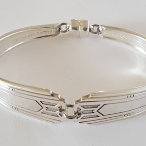 Spoon Bracelet, Spoon Jewelry, Antique Silver Plate Spoon, Silverware Jewelry, Gift for Her, Friendship, Art Deco Handmade Jewelry
