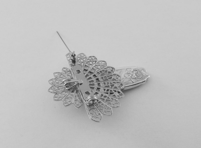 Jewelry Spoon Angel Pins Silver Filigree Cabochons Pendant - Etsy