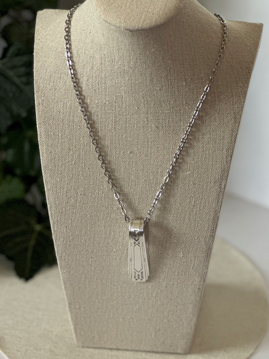 Beaten Spoon Necklace main image 1