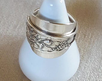 Sterling Silver Spoon Ring Spoon Jewelry Silver Rings Gifts for Her Bridesmaid Gifts Repurposed Silverware Made in USA