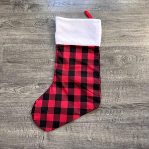 Buffalo karierter Weihnachtsstrumpf