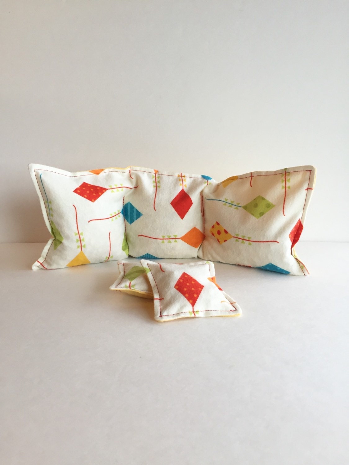 Corn Filled Heating Pad and Hand Warmers Gift Set Flannel Etsy