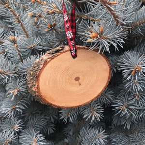 Merry Christmas & A Happy New Year Wood Slice Christmas Ornament, Merry Christmas and a Happy New Year Wood Slice Ornament image 4