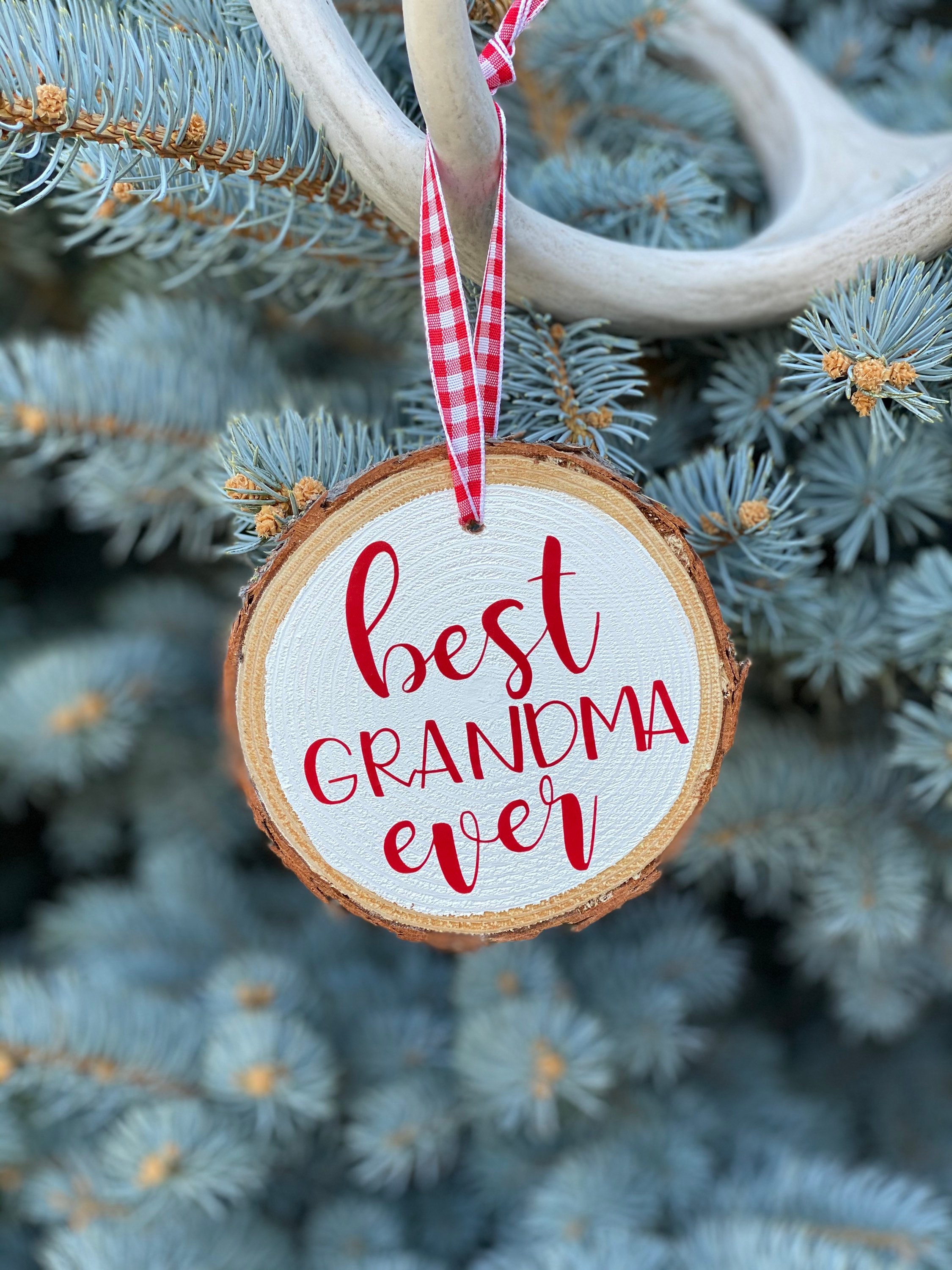 Best Neighbors Ever Wood Slice Ornament, Best Neighbor Ever Wood Ornament,  Rustic Christmas Ornament, Wood Slice Ornament