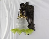 Antique Cast Wrought Iron Porch Sconce Light Fixture Electrical Home Lighting